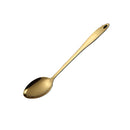 Gold Titanium Stainless Steel Cooking Utensils - gadgetooze