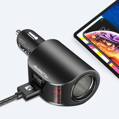 Digital Display GPS Adapter Car Charger - gadgetooze