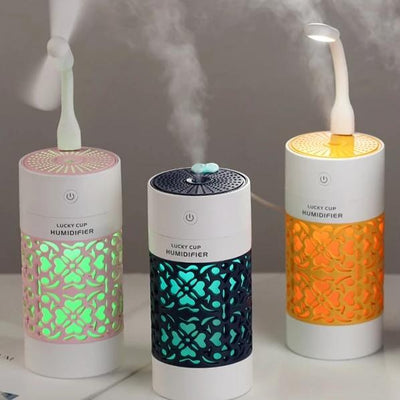 Night Lamp Mini Fan Aroma Diffuser - gadgetooze