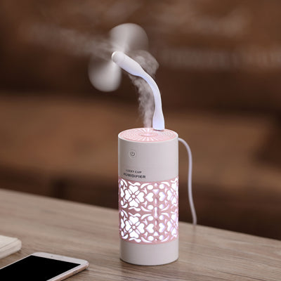 Night Lamp Mini Fan Aroma Diffuser - gadgetooze